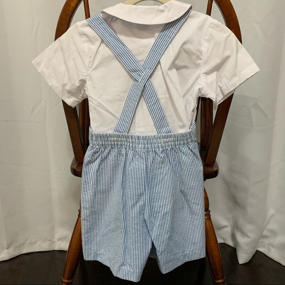 ❗️SOLD❗️Good Lad Seersucker Suspender Shorts Easter Wedding Suit - Picture 6 of 6